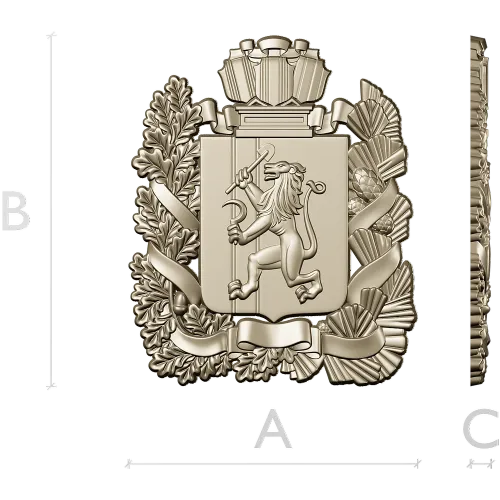 Герб Красноярска - 3D STL модель для ЧПУ