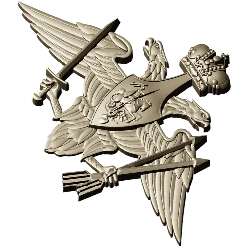 Emblem of the Strategic Missile Forces - STL 3D Model for CNC