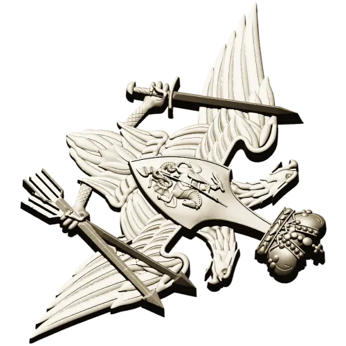 Emblem of the Strategic Missile Forces - STL 3D Model for CNC