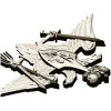 Emblem of the Strategic Missile Forces - STL 3D Model for CNC