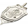 Criminal Investigation Shield - high-detail STL 3D model for CNC
