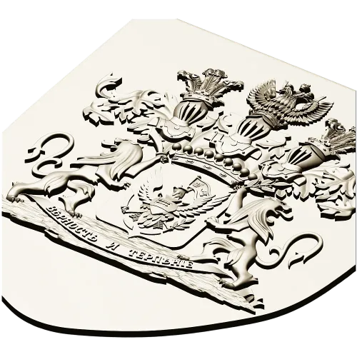 Heraldic Shield STL - Family Coat of Arms 3D Model for CNC
