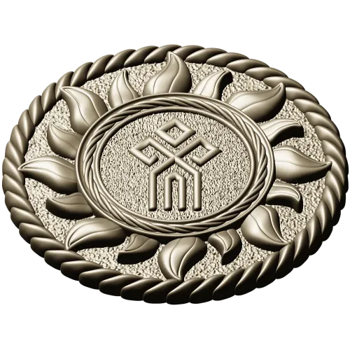 Slavic Sun Medallion STL for CNC carving