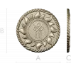 Slavic Sun Medallion STL for CNC carving