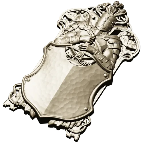 Knightly Heraldic Plaque STL for CNC