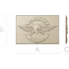 Officers of Russia Emblem STL Relief for CNC