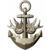 Anchor with Swallows - STL 3D model for CNC