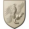 Heraldic Eagle and Marten Shield - high-relief STL 3D model for CNC