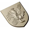 Heraldic Eagle and Marten Shield - high-relief STL 3D model for CNC