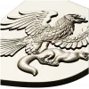 Heraldic Eagle and Marten Shield - high-relief STL 3D model for CNC