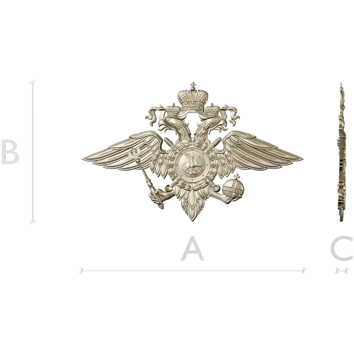 Герб МВД - 3D модель в формате STL для ЧПУ