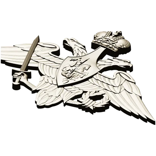 Герб Министерства Обороны РФ - 3D модель для ЧПУ (STL)