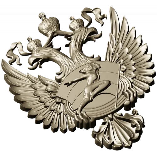 Герб Министерства спорта - 3D STL модель для ЧПУ