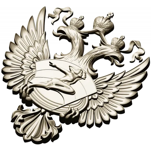 Герб Министерства спорта - 3D STL модель для ЧПУ
