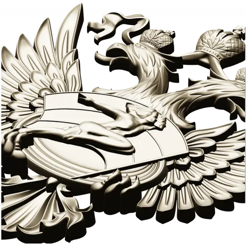 Герб Министерства спорта - 3D STL модель для ЧПУ