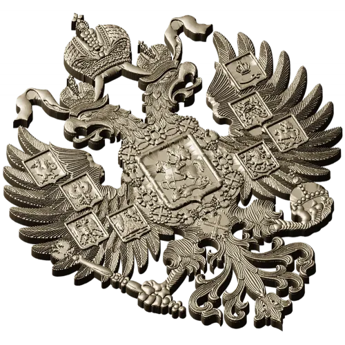 Imperial Russian Double-Headed Eagle STL 3D Model for CNC
