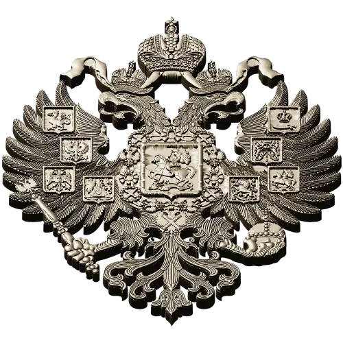 Imperial Russian Double-Headed Eagle STL 3D Model for CNC