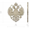 Imperial Russian Double-Headed Eagle STL 3D Model for CNC