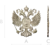Герб Российской Федерации - рельефная 3D модель STL для ЧПУ
