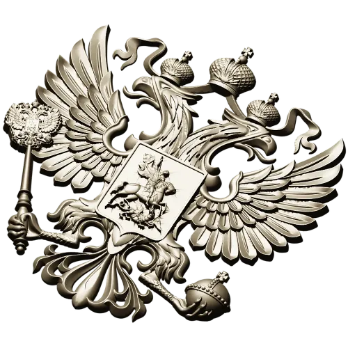 Герб Российской Федерации - 3D STL модель для ЧПУ