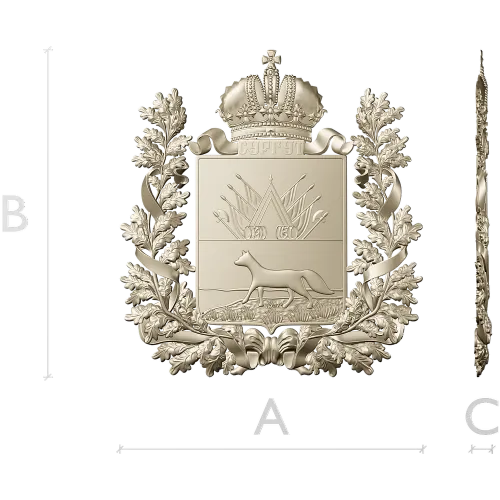 Surgut Coat of Arms 3D STL Relief for CNC
