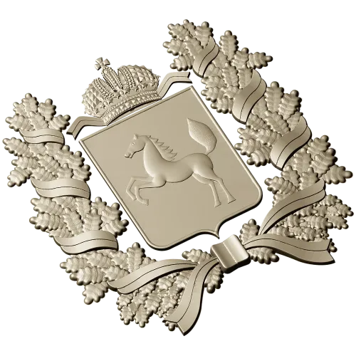 Tomsk Oblast Coat of Arms STL 3D Model for CNC Milling