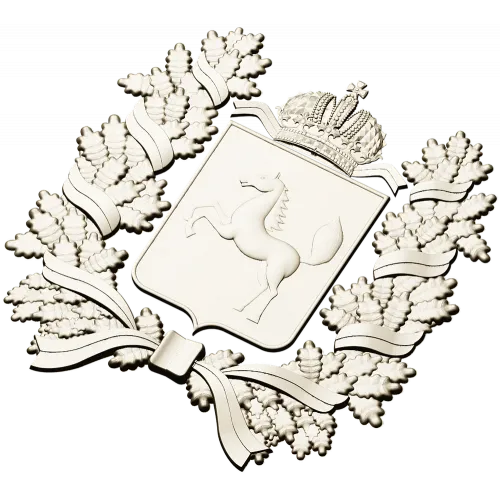 Tomsk Oblast Coat of Arms STL 3D Model for CNC Milling