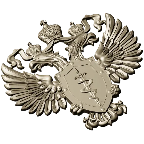 Герб ФСКН - 3D модель STL для ЧПУ