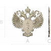 Герб ФСКН - 3D модель STL для ЧПУ