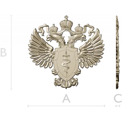 Герб ФСКН - 3D модель STL для ЧПУ