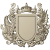 Heraldic Coat of Arms STL - Eagle & Dragon 3D Model for CNC