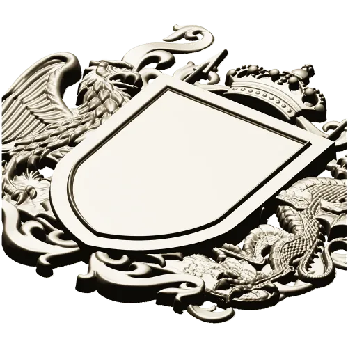 Heraldic Coat of Arms STL - Eagle & Dragon 3D Model for CNC