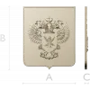 Heraldic Double-Headed Eagle Shield STL 3D Model