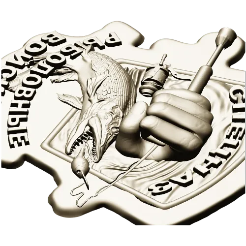Angler Commando Emblem - 3D STL model for CNC