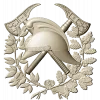 Firefighter Emblem 3D STL Model for CNC Milling