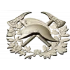 Firefighter Emblem 3D STL Model for CNC Milling