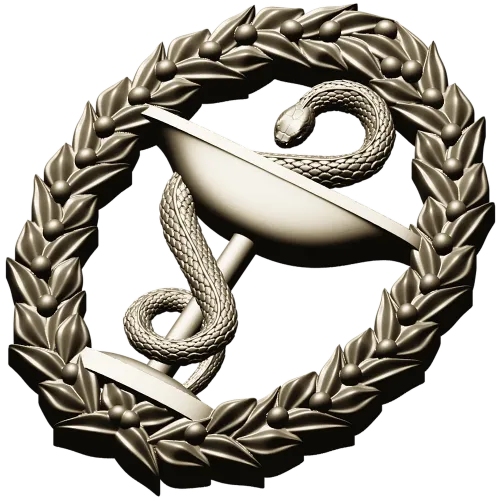Hygieia medical emblem 3D STL for CNC