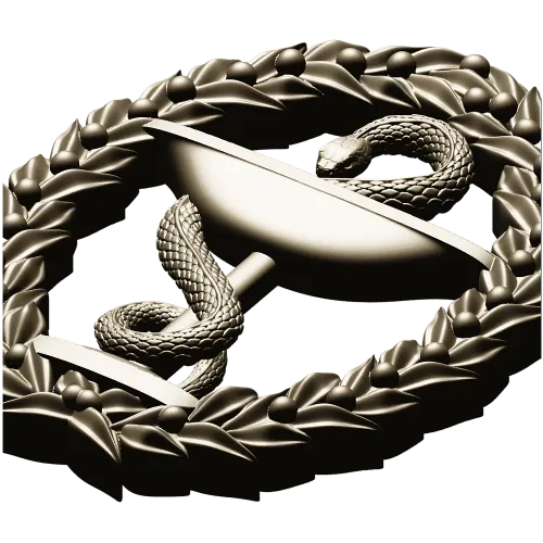 Hygieia medical emblem 3D STL for CNC