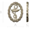 Hygieia medical emblem 3D STL for CNC