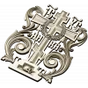 Golgotha Acanthus Cross - STL 3D Model for CNC