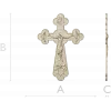 Распятие в трилистном оформлении - 3D модель STL для ЧПУ