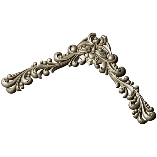 Baroque Acanthus Corner STL for CNC Milling