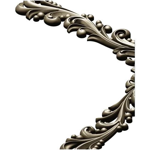 Baroque Acanthus Corner STL for CNC Milling