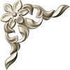 Floral Corner Ornament STL for CNC
