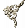 Floral Corner Ornament STL for CNC