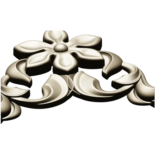 Floral Corner Ornament STL for CNC