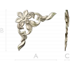 Floral Corner Ornament STL for CNC