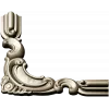 Угловой декор в стиле рокайль - STL 3D модель для ЧПУ