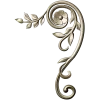 Spiral Floral Corner STL for CNC Milling