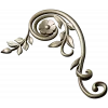 Spiral Floral Corner STL for CNC Milling